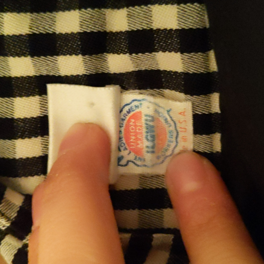 Vintage Calvin Klein Balck And White Gingham High… - image 5